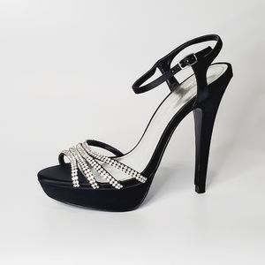 Formal black stilettos women